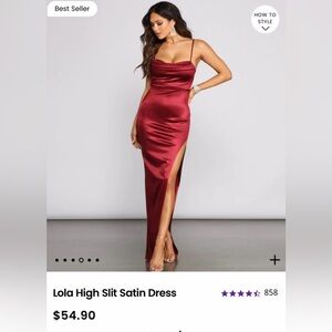 Windsor high slit dress worn once